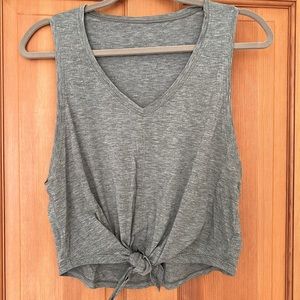 Lululemon Grey Tie Top